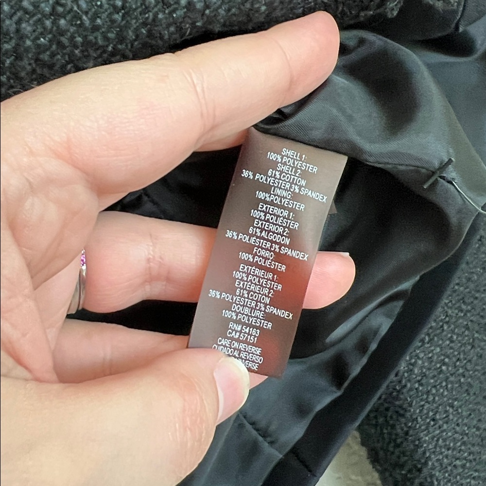 Karl Lagerfeld Black Tweed Blazer - Picture 4 of 7